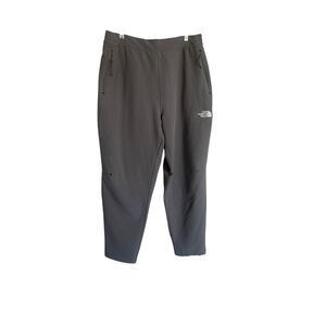 The North Face MensGrey Flash Dry Crop Outdoor Tekware Grid Pants Size Large